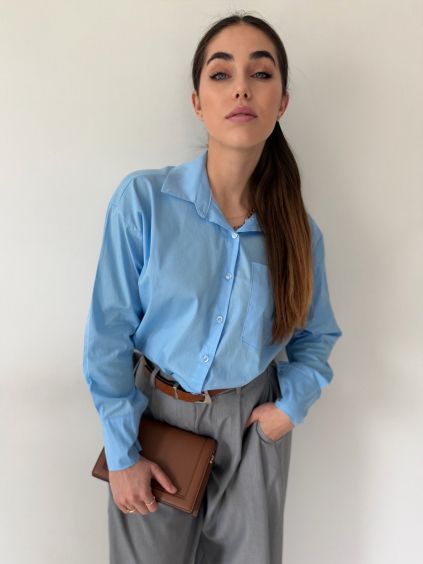 Košile Laura azurová