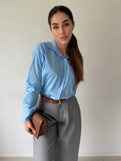 Košile Laura azurová