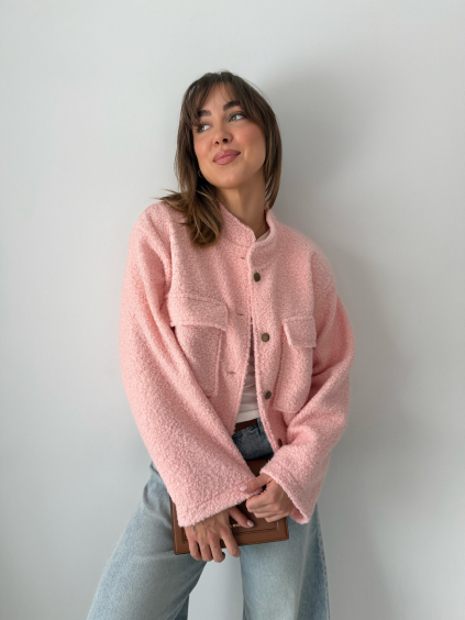 Bomber TEDDY lososová