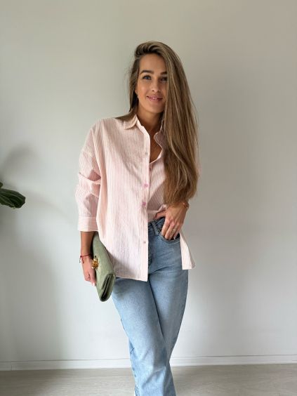 Košile line růžová
