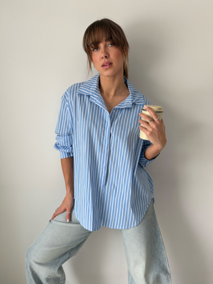 Košile pruhovaná modrobílá