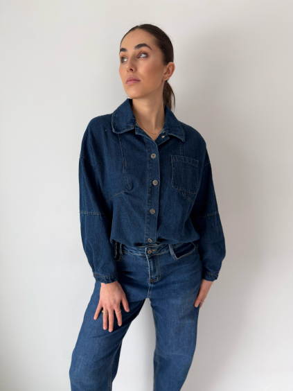 Riflová košile dark