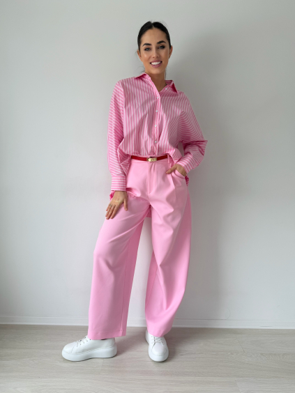 Kalhoty Love růžová