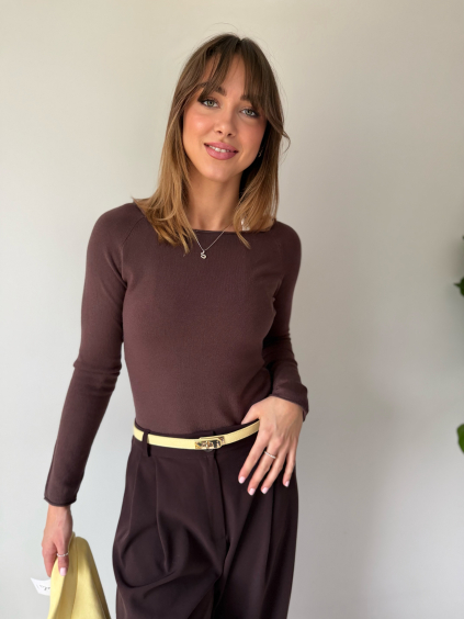 Basic svetr ZW hnědá