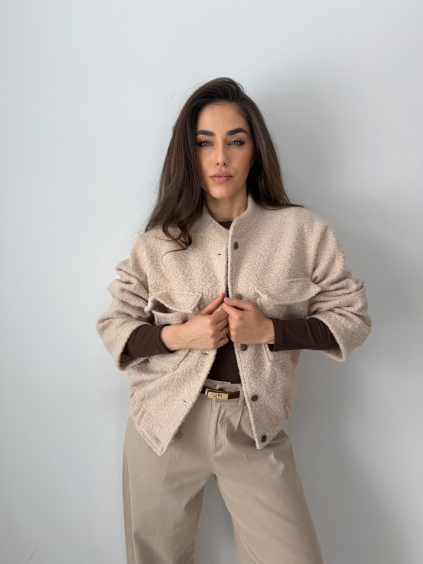 Bomber TEDDY béžová