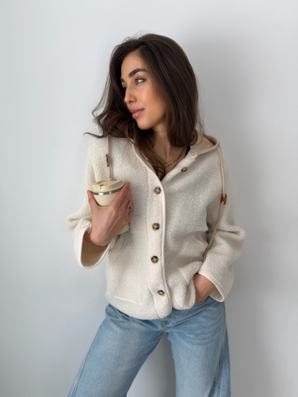 Teddy bunda s kapucí