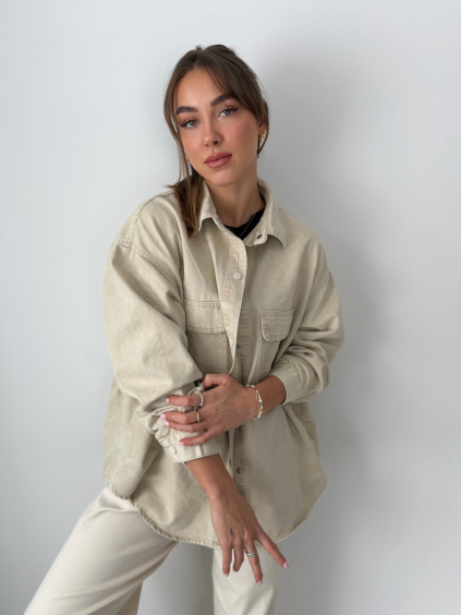 Pevná košile Out Creme