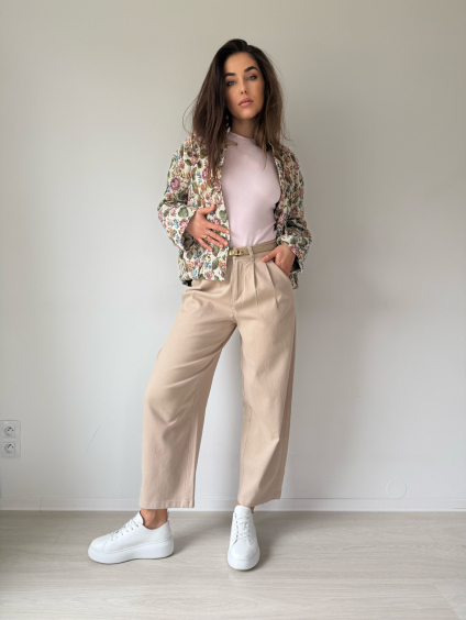 Kalhoty 6010-2 béžová