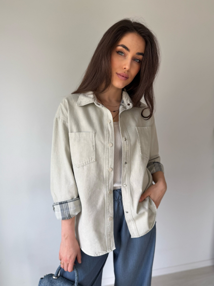 Pevná košile Out Creme světlejší