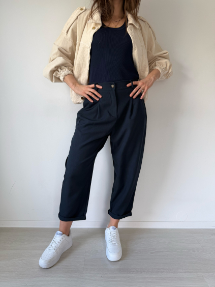 Kalhoty Claude navy