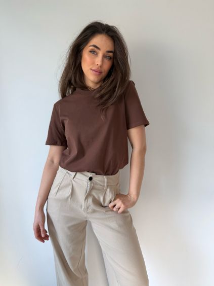 Basic triko Dos  hnědá