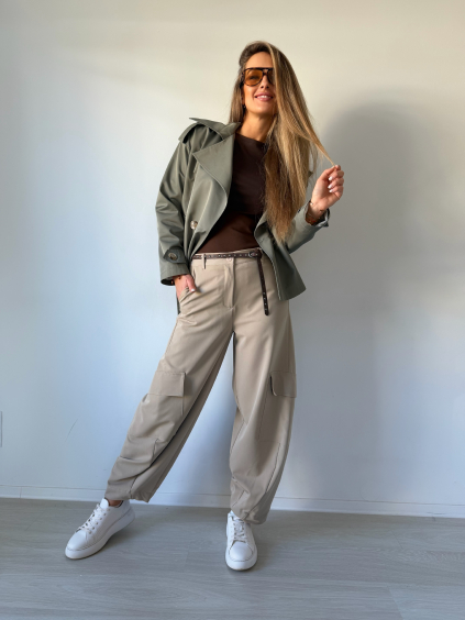 Kalhoty Belfar béžová