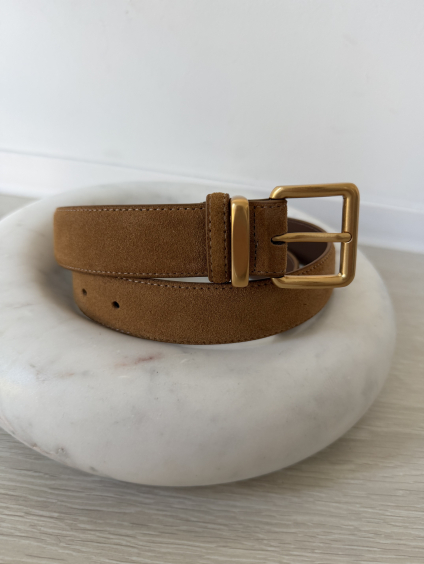 Pásek široký karamel