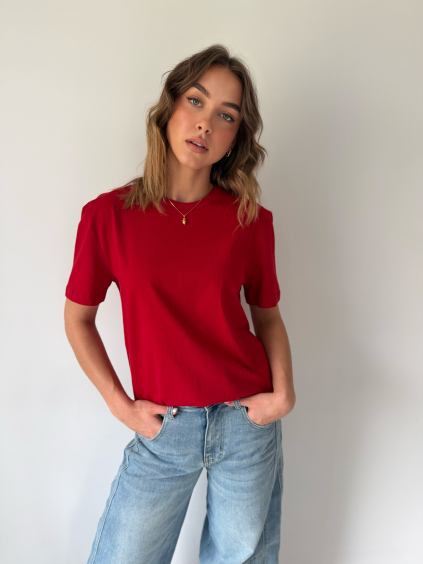 Basic triko Dos červená