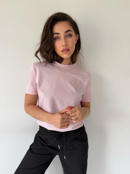 Triko basic světle růžová
