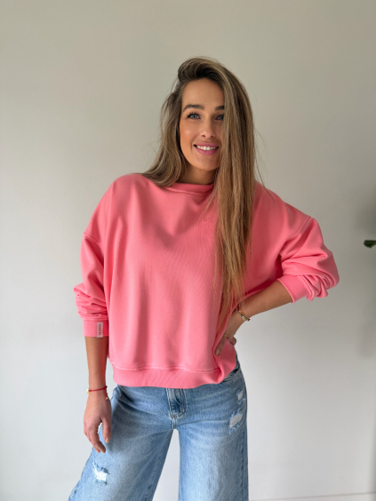 Basic mikina lososová