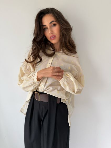 Boho košile žlutá