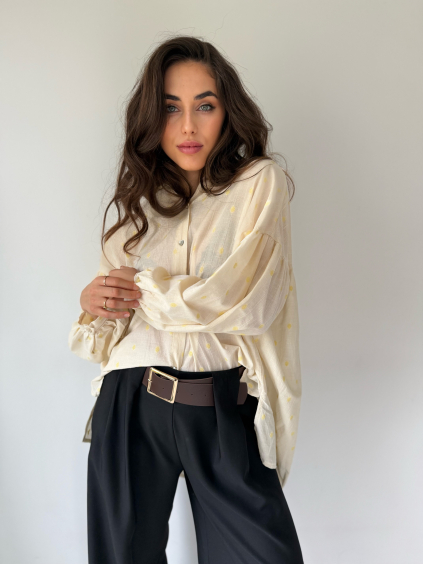 Boho košile žlutá