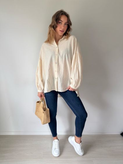 Boho košile růžová