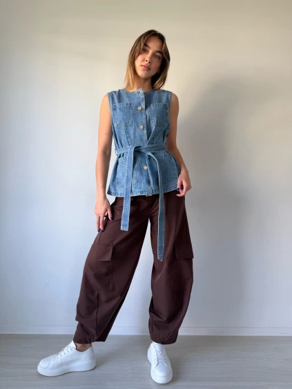 Kalhoty Belfar čokoláda