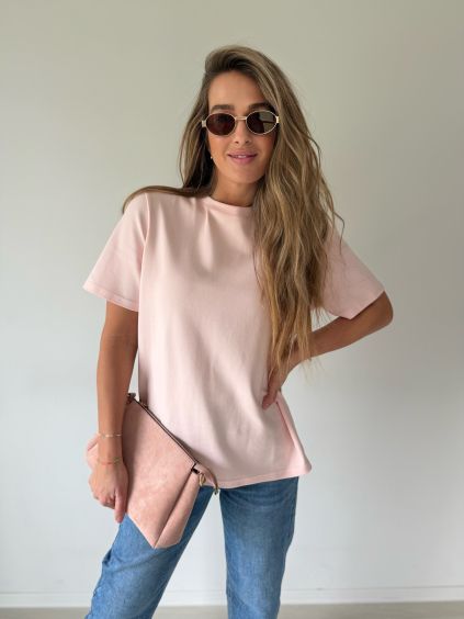 Basic triko LONG růžová