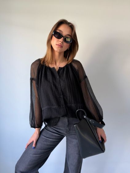 Halenka boho černá