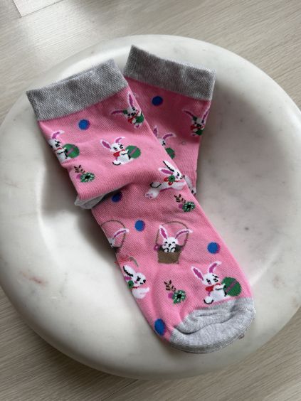 Ponožky Velikonoce růžová