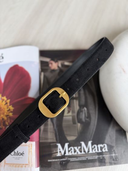 Pásek kožený černá 2