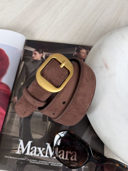 Pásek kožený čokoláda 2