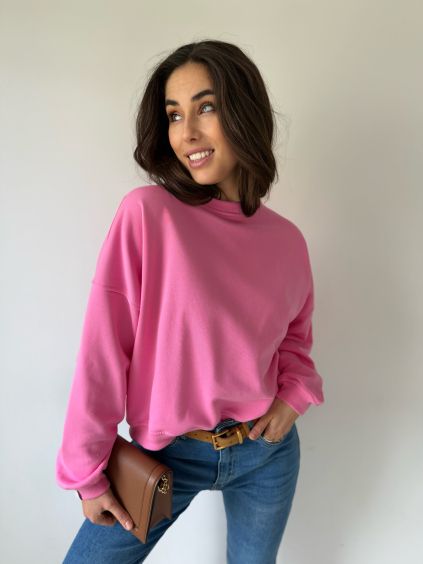 Basic mikina růžová