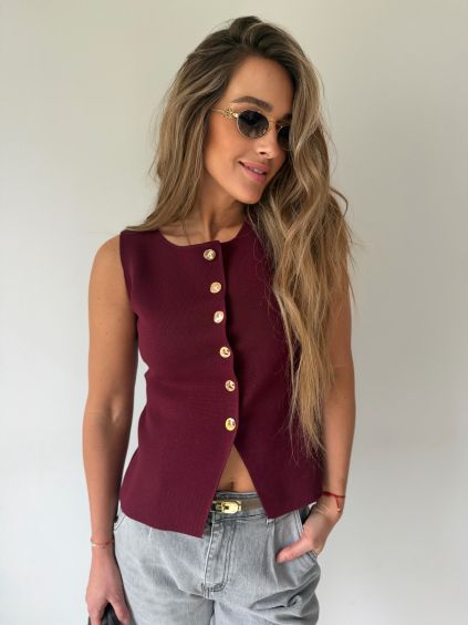 Vestička Power bordo