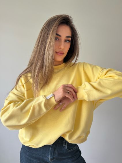 Basic mikina žlutá