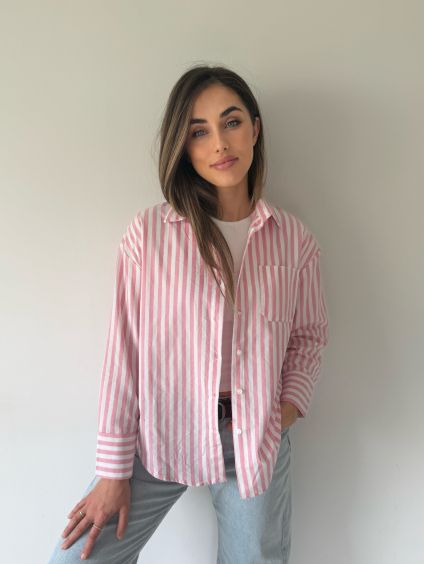 Košile stripes růžová