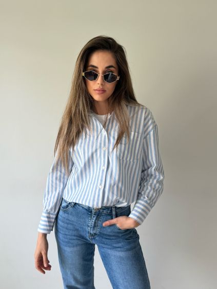 Košile stripes modrá