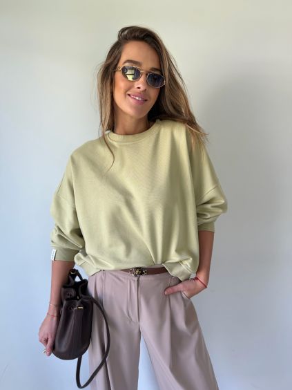 Basic mikina oliva