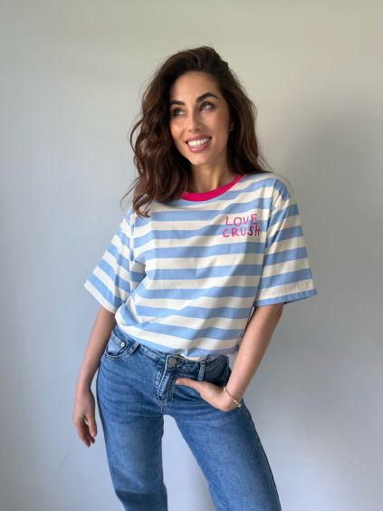 Triko pruhy love crush