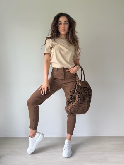 Rifle 678-30 mom fit hnědá