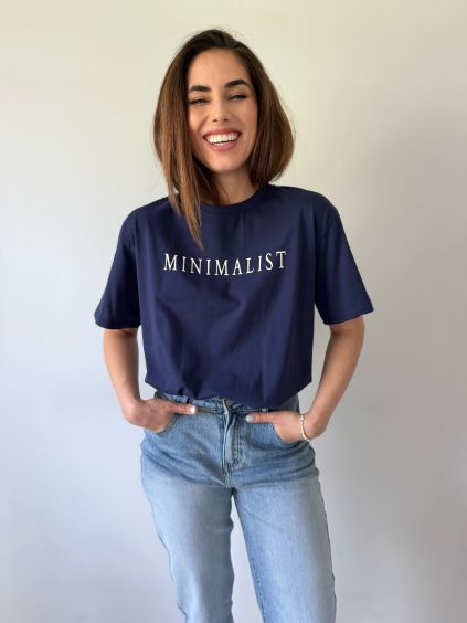 Triko Minimalist navy