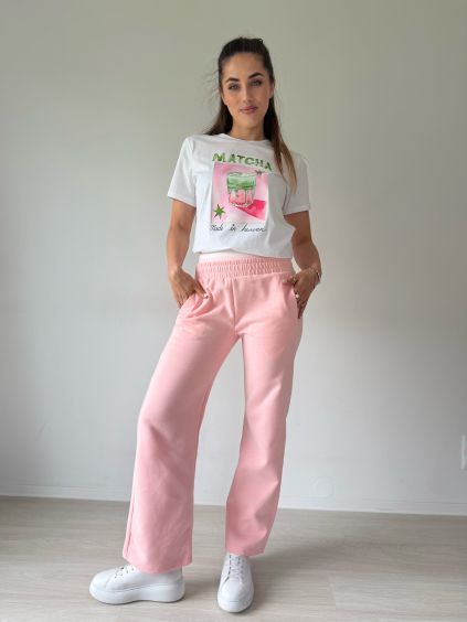 Tepláky GLAM růžová