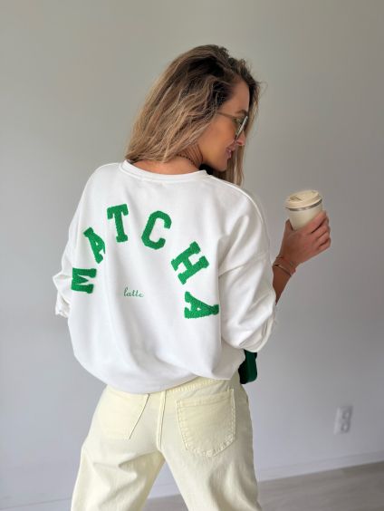 Mikina MATCHA bílá