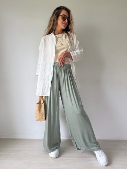 Lehké kalhoty TAILLA khaki
