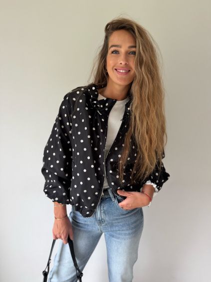 Bunda Dots černá