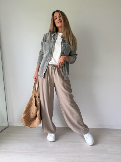 Kalhoty Pompe mocca
