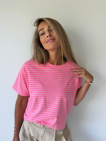 Triko neon pruh