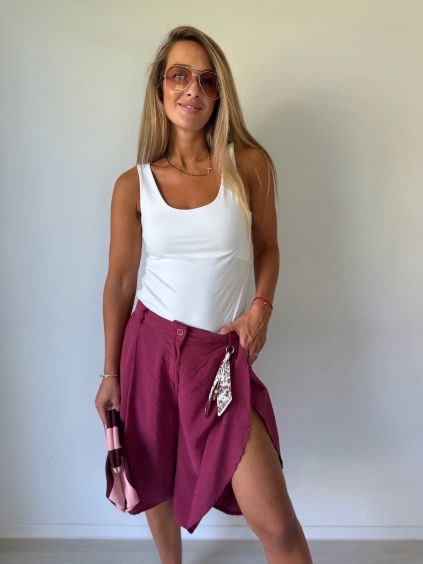 Kraťasy Suzane bordo
