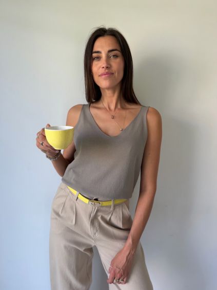 Tílko Lady mocca