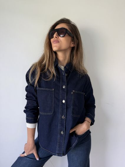 Košile denim blue