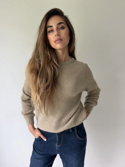Svetr baby alpaca II mocca