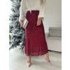 Sukně s flitry vínová