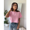 Basic triko cropp růžová